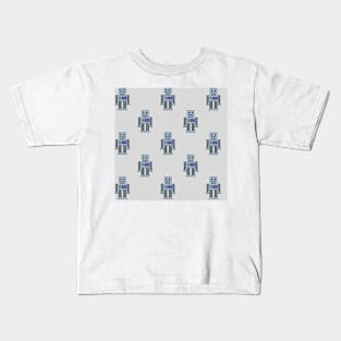 Robots - Gray Kids T-Shirt